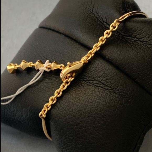 ALEXIS BITTAR • NEW Miss Havisham Horseshoe Celestial Pear Gold CZ Bracelet - Picture 8 of 9